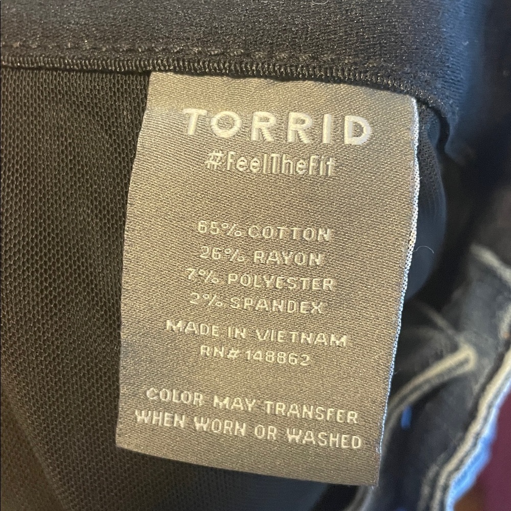 Torrid Blue Frayed Hem Jeans - Picture 8 of 8